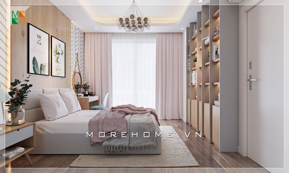 Thiết kế không gian phòng ngủ chung cư, nhà phố, biệt thự đẹp hiện đại có cửa sổ lớn đón ánh nắng tự nhiên khí trời thông thoáng. Thiết kế phòng ngủ biệt thự