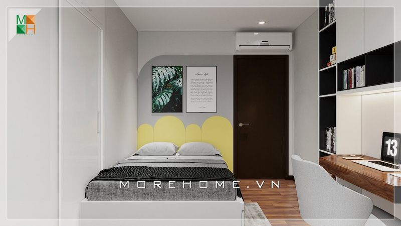 Gợi ý mẫu thiết kế phòng ngủ nhỏ cho chung cư, nhà phố đẹp hiện đại.